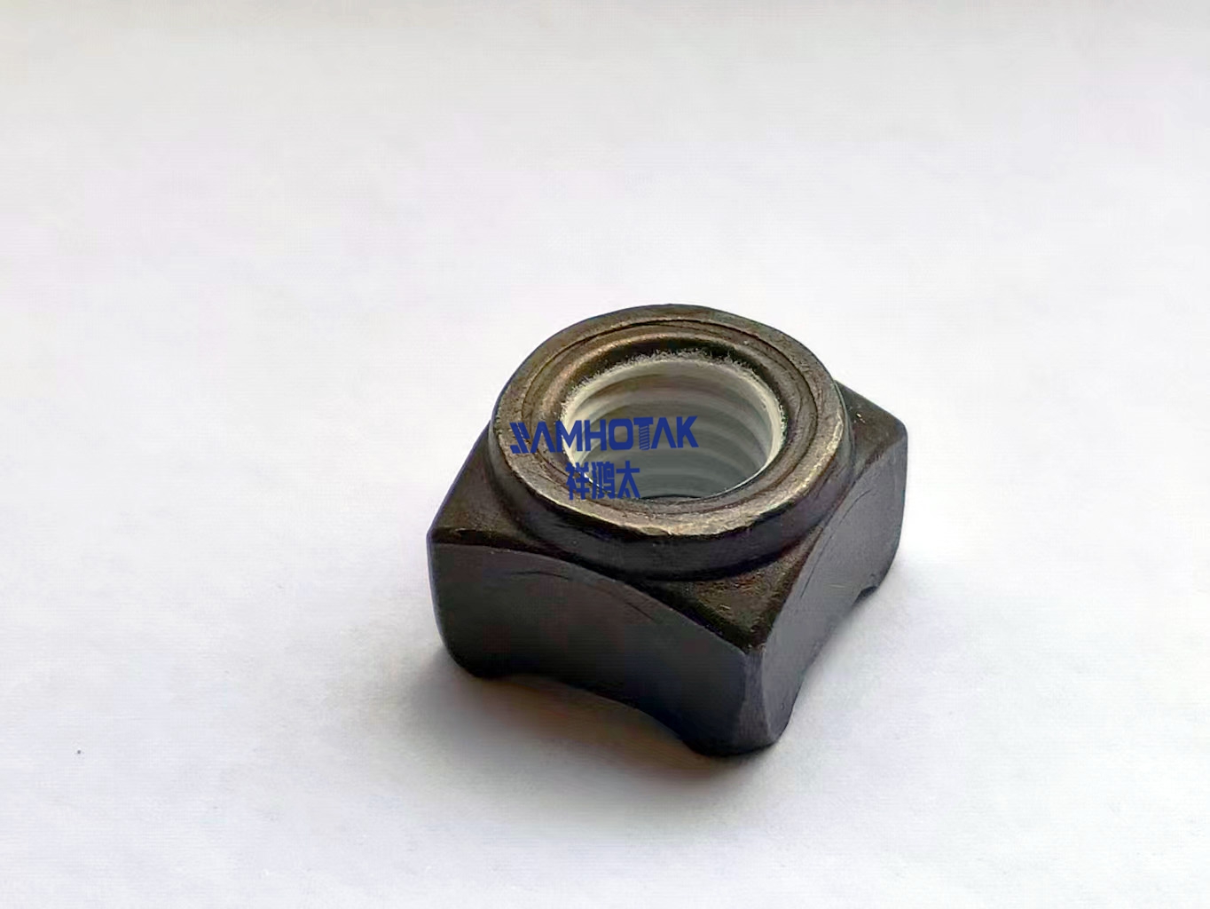焊接方螺母 内牙涂胶 白色 TL188 防焊渣焊接非标件360°点胶 10级